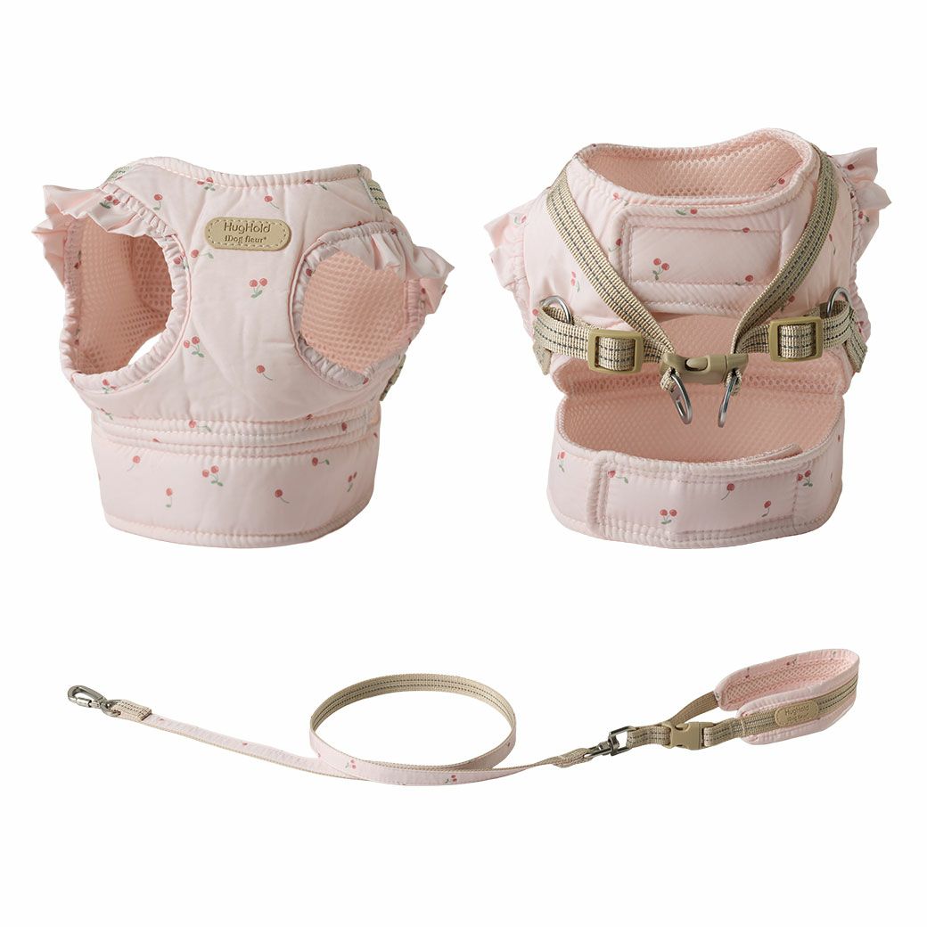 fleurHugHold犬用コンフォートハーネスリード付き撥水防汚