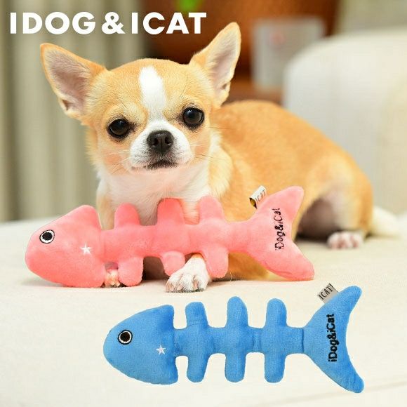 Idog Icat おさかなボーン 鈴入り Idog Icat 犬 猫 おもちゃ