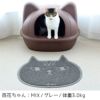 【 猫 トイレ 】iCat 砂取りマット キャットフェイス アイキャット