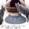 【 猫 トイレ 】iCat 砂取りマット キャットフェイス アイキャット