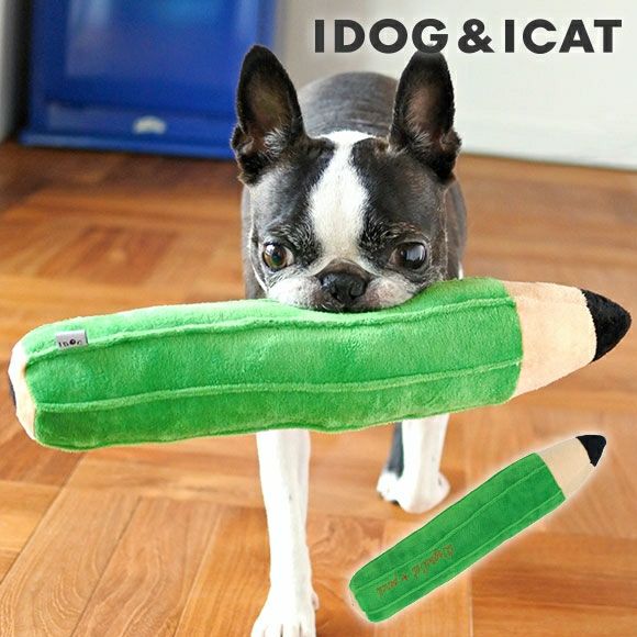 【 犬 おもちゃ 】iDog 大きなえんぴつ カシャカシャ入り アイドッグ