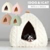 iDogfleurケーブルテントベッド