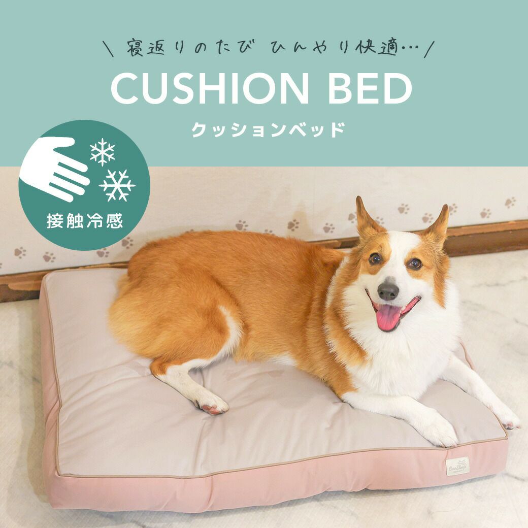 IDOG&ICATクッションベッド接触冷感抗菌防臭アイドッグ
