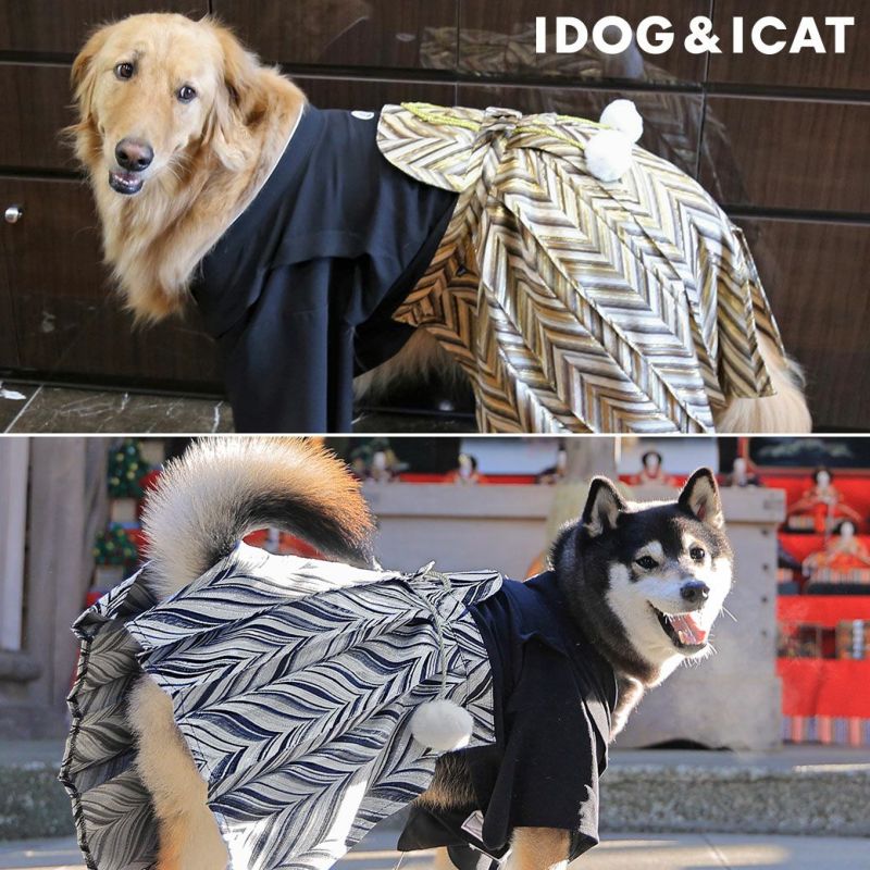 犬 服 着物 】iDog 愛犬用袴 中大型犬用 家紋付袴 アイドッグ