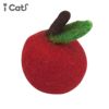 【 猫 おもちゃ 】iCaTOY コロコロフェルトTOY りんご