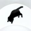 【 犬 猫 フードボウル 】IDOG&ICAT オリジナル ドゥーエッグフードボウル浅皿 猫とみずたまり