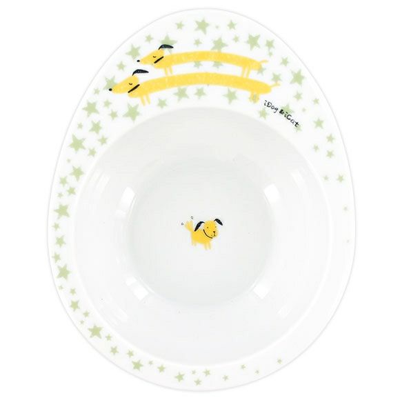 【 フードボール 犬 】IDOG&ICAT オリジナル ドゥーエッグフードボウル 星とわんこ