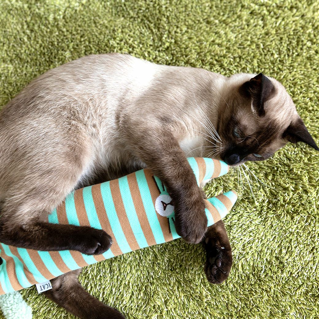 かわいいねこぬいぐるみキャットニップ入りおもちゃ