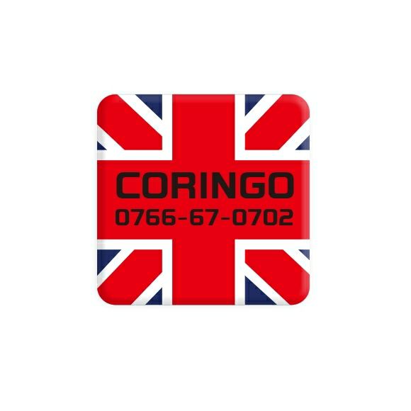 【 迷子札 犬 猫 】IDOG&ICAT オリジナルネームタグ 迷子札 角丸 UK メール便OK
