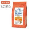 【 犬 ドッグフード 】SELECT BALANCE セレクトバランススリム チキン  3kg×4袋 まとめ買いセット