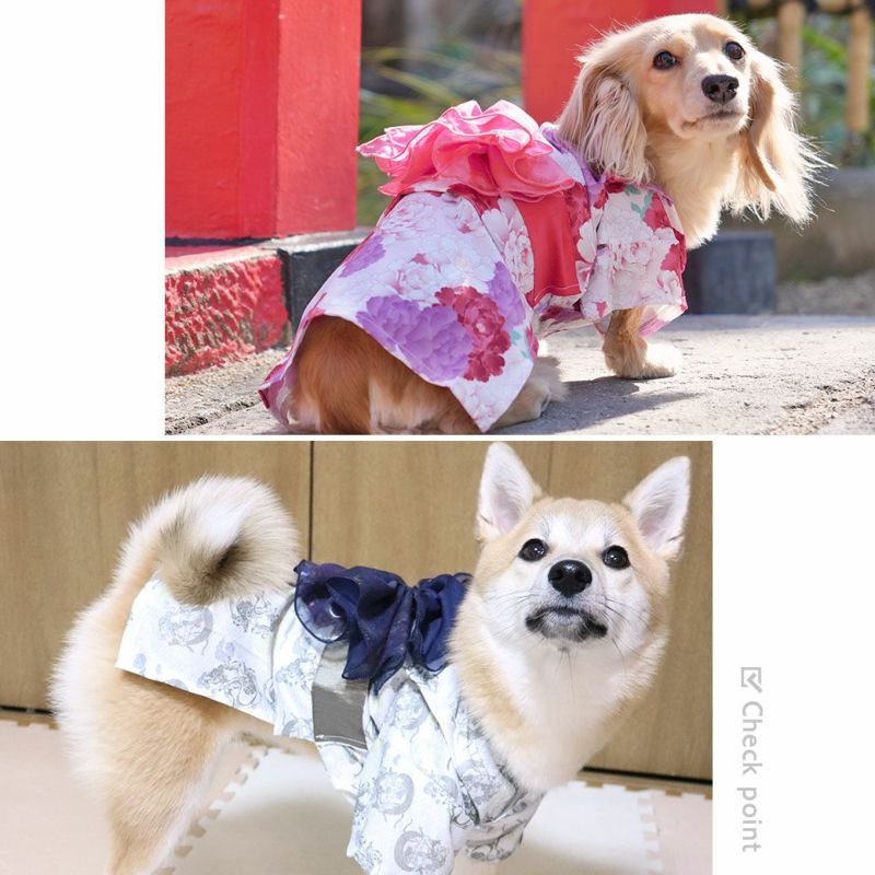 iDog 華やか大輪帯浴衣 アイドッグ-犬猫ペット用品通販 IDOG&ICAT|ペット 犬 服