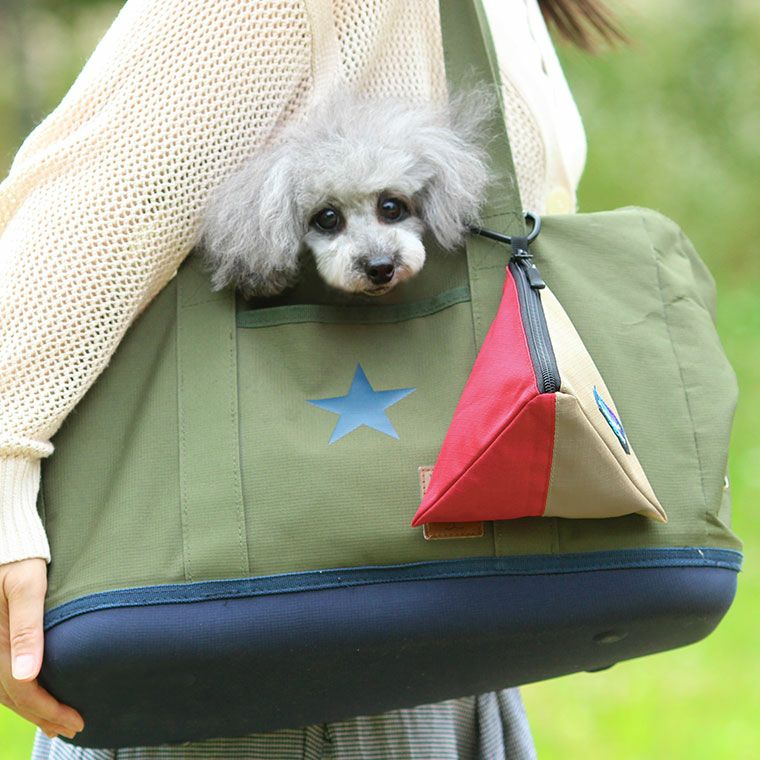 【 犬 マナーポーチ 】iDog 三角マナーポーチ バイカラー IDOG EQUIPMENT 撥水 メール便OK