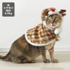MIX4.5kg(首21/胴36/丈34cm)のニコちゃんはトナカイのMを着用