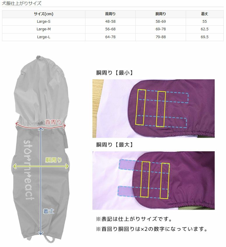 サイズ表