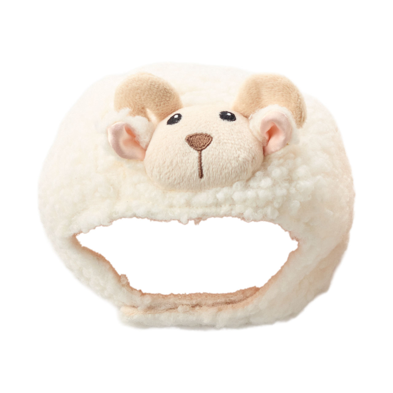 柴犬8.9kg(首33/胴54/丈39cm)のチョコプリンちゃんはピンクベージュのLを着用