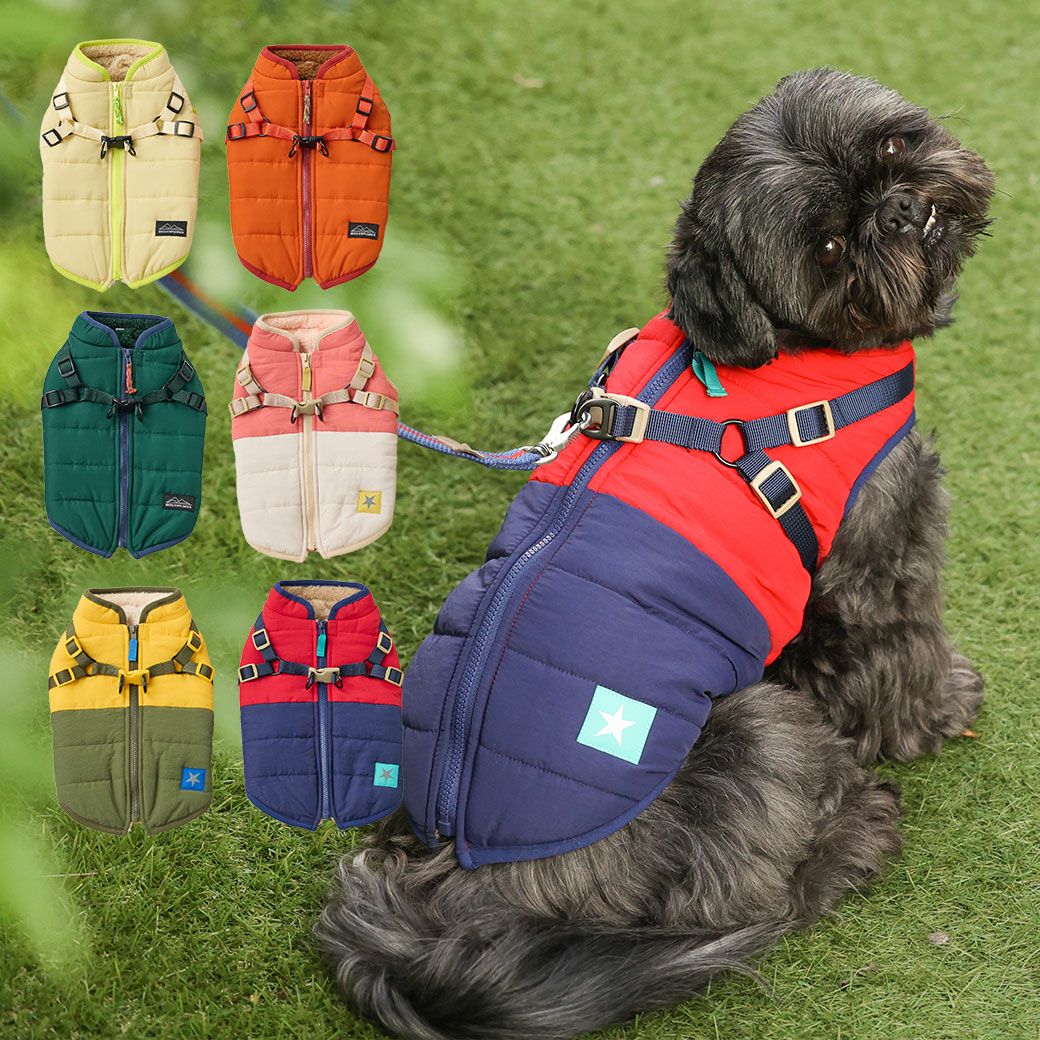 iDogSHIELDCOATキルトダウンハーネスアイドッグ