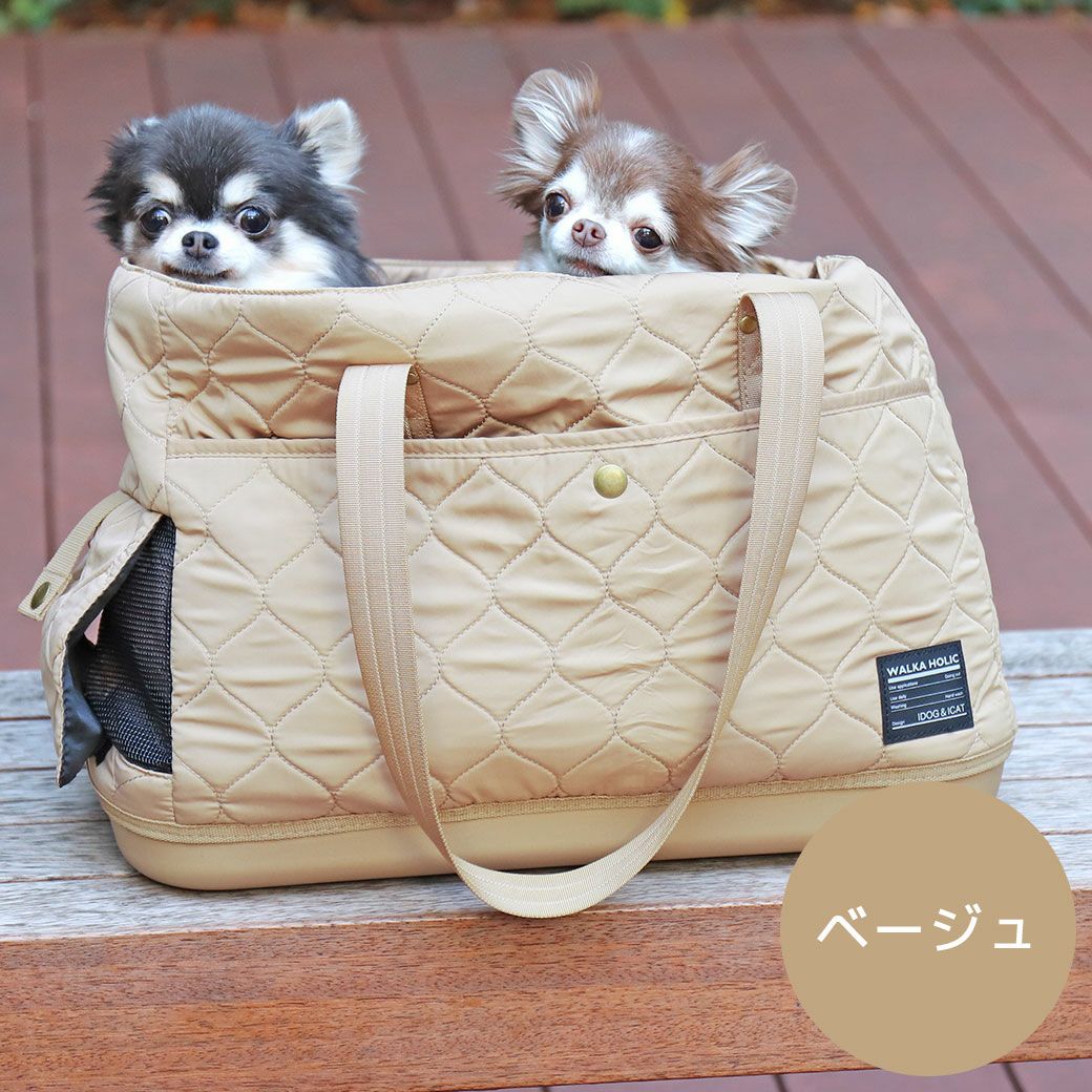 チワワ1.6kgのプルーンちゃん(左)と1.7kgのオリーブちゃん(右)はベージュを使用