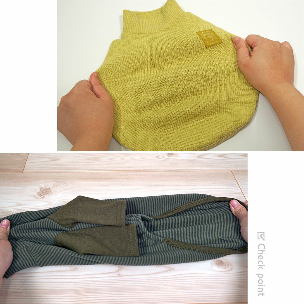 柔らかくて、着せやすい