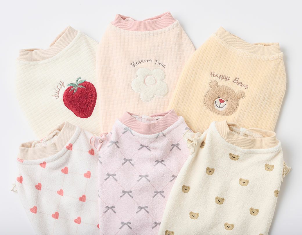 寒い日のおしゃれも楽しい「iDogfleur」のあったか犬用タンクトップ