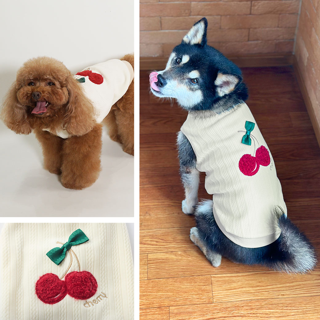 寒い日のおしゃれも楽しい「iDogfleur」のあったか犬用タンクトップ