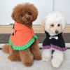 トイプー1.2kg(首15/胴26/丈19cm)のマユリちゃんはブラックのXSを着用