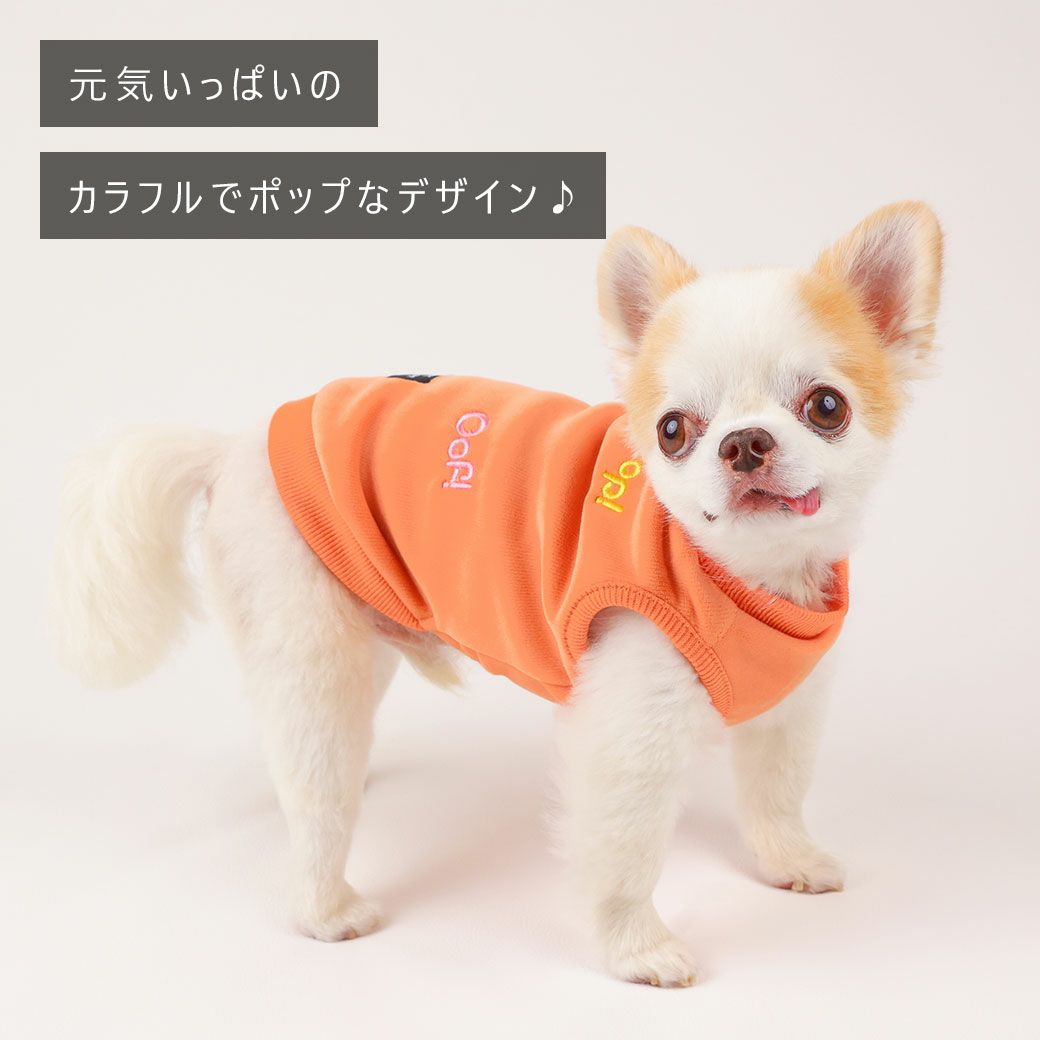 iDogストレッチ裏起毛ロゴタンクアイドッグ