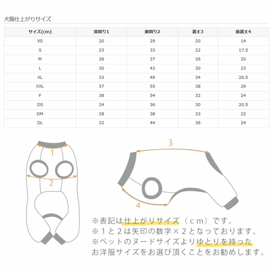 サイズ表