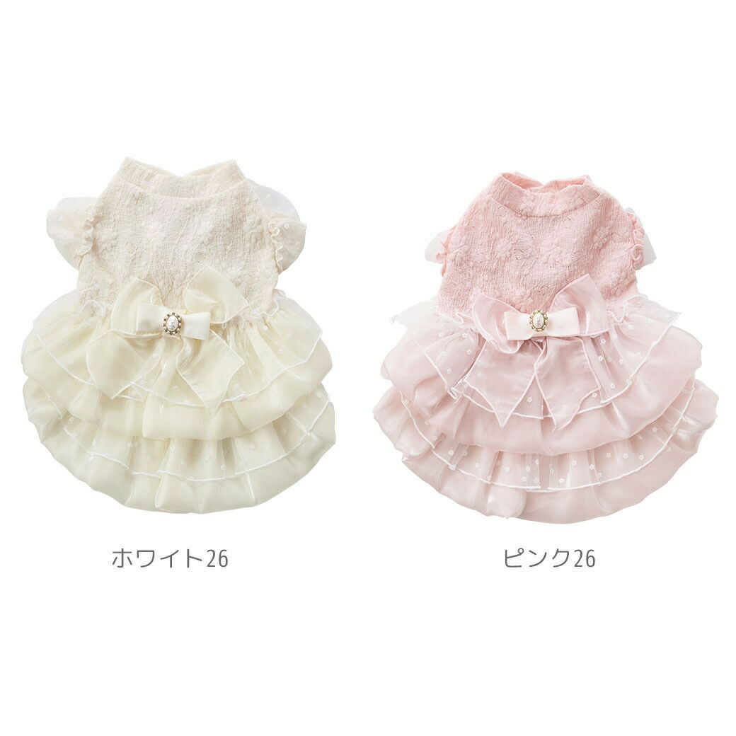 iDogウェディング風レースワンピアイドッグ。