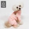 トイプー1.9kg(首17/胴29/丈22cm)のメリナちゃんはピーチピンクのSを着用