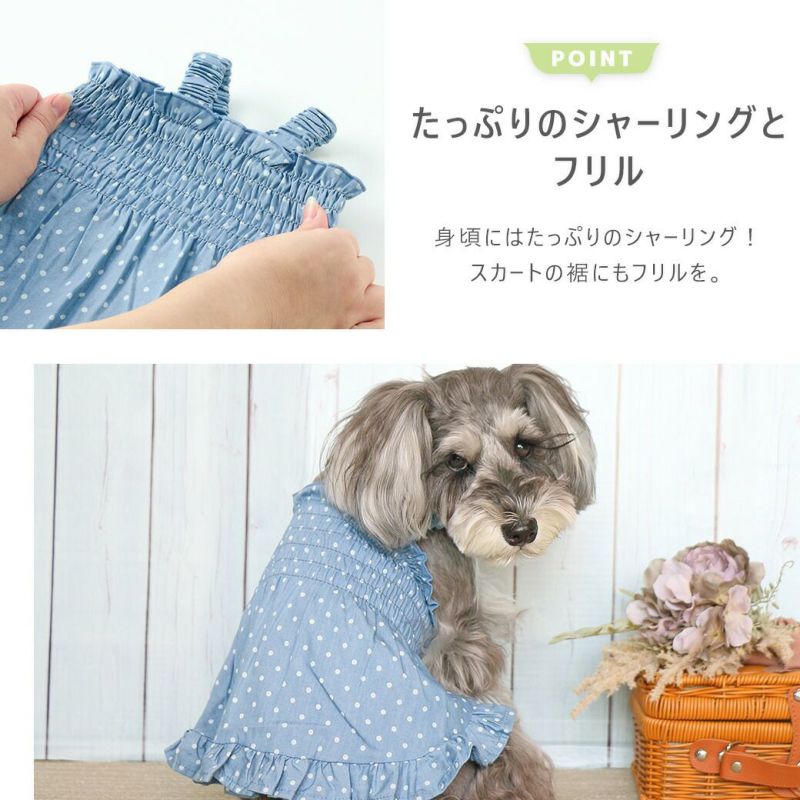 犬服　ドットフリフリワンピース　見本です　Blackベース 犬服 ドットフリフリワンピース 見本です Blackベース - メルカリ