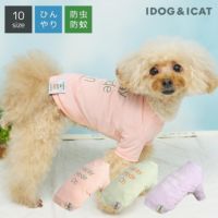 iDogCOOL+MOSCAPEロゴプリントメッシュTシャツ接触冷感防蚊アイドッグ