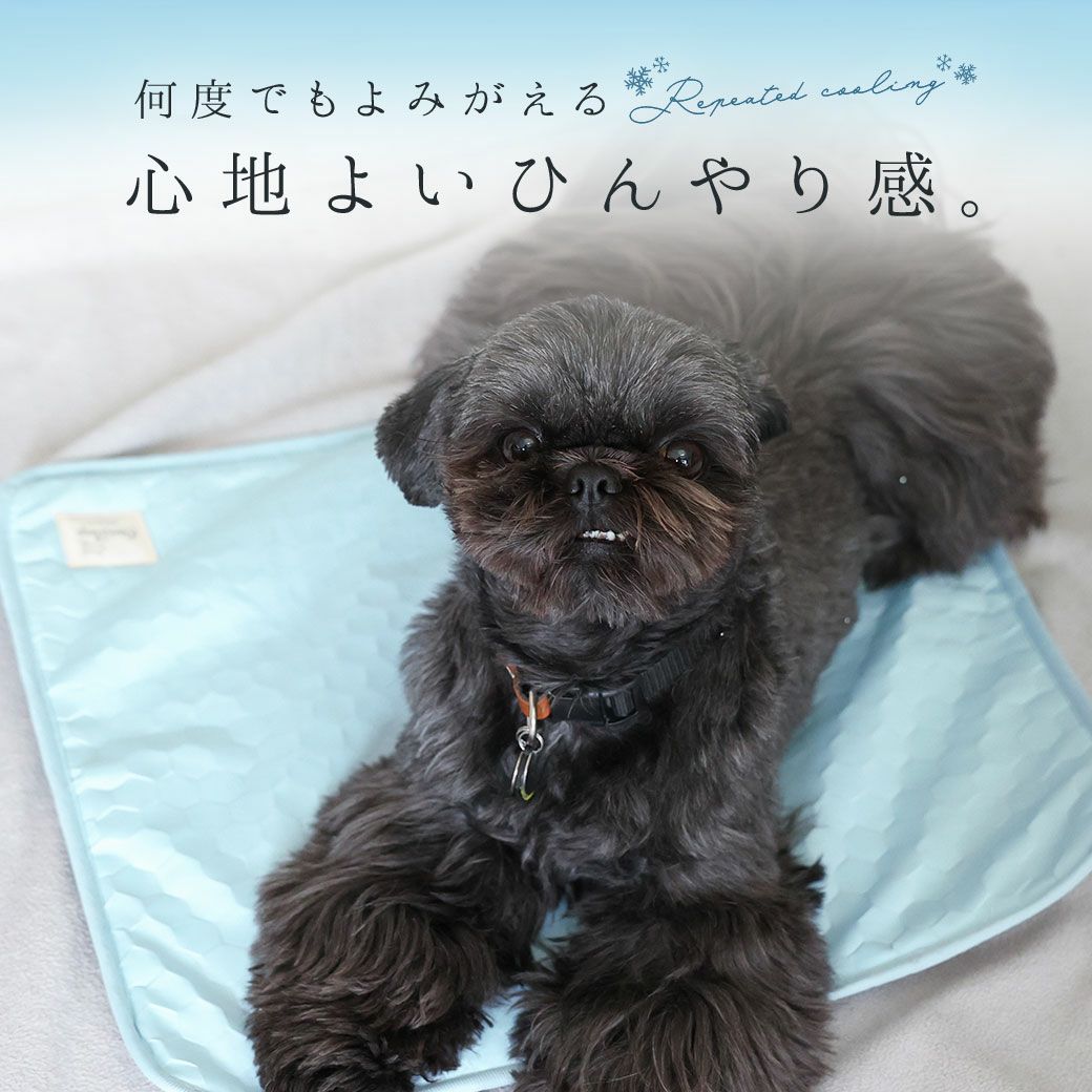 ひんやり吸熱敷きパッドPCMMサイズ滑り止め付き