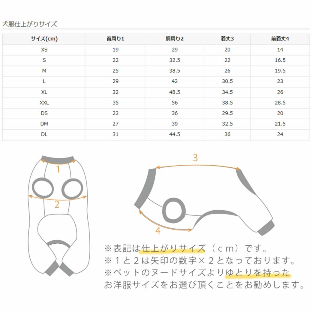 サイズ表