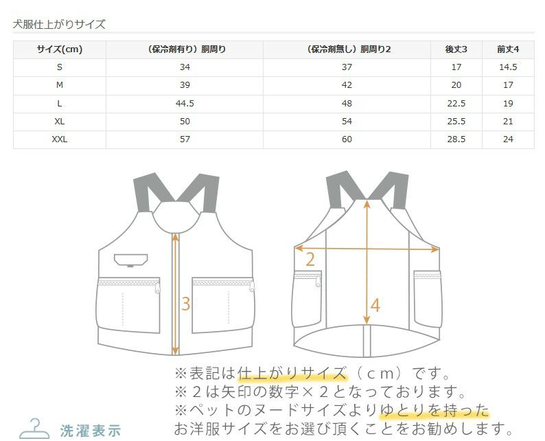 サイズ表