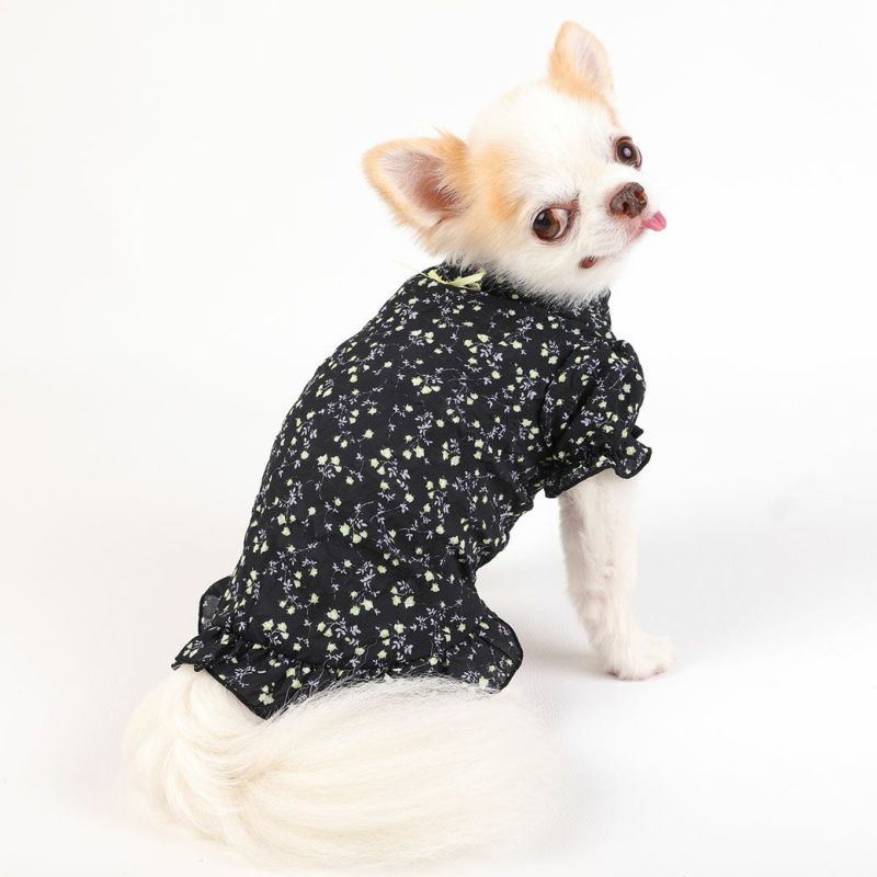 犬服ハンドメイドペット用品♡花柄が可愛い~ブラウス♡S 犬服ハンドメイドペット用品花柄が可愛い~ブラウスS