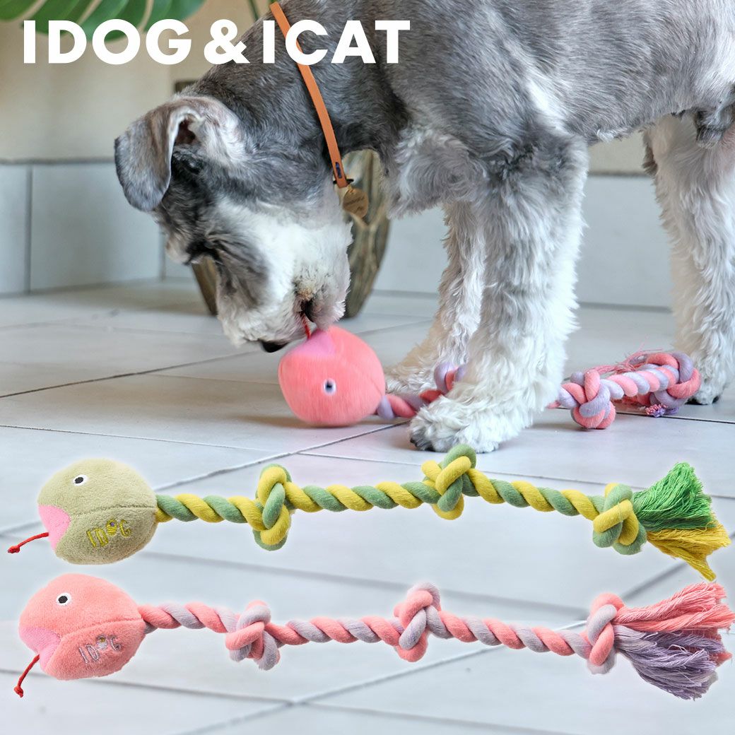 iDogにょろにょろロープへび鳴き笛入りアイドッグ