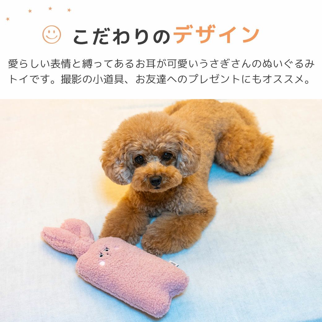 かわいいうさぎさんのぬいぐるみペットトイ