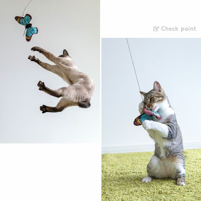 【激レア】I Cat アイキャット USバージョン 音楽 おもちゃ セガトイズ iCat ちょうちょ カシャカシャとキャットニップ入り アイ