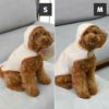 トイプー3.4kg(首20/胴35/丈30cm)のここはちゃんはベージュのSを着用