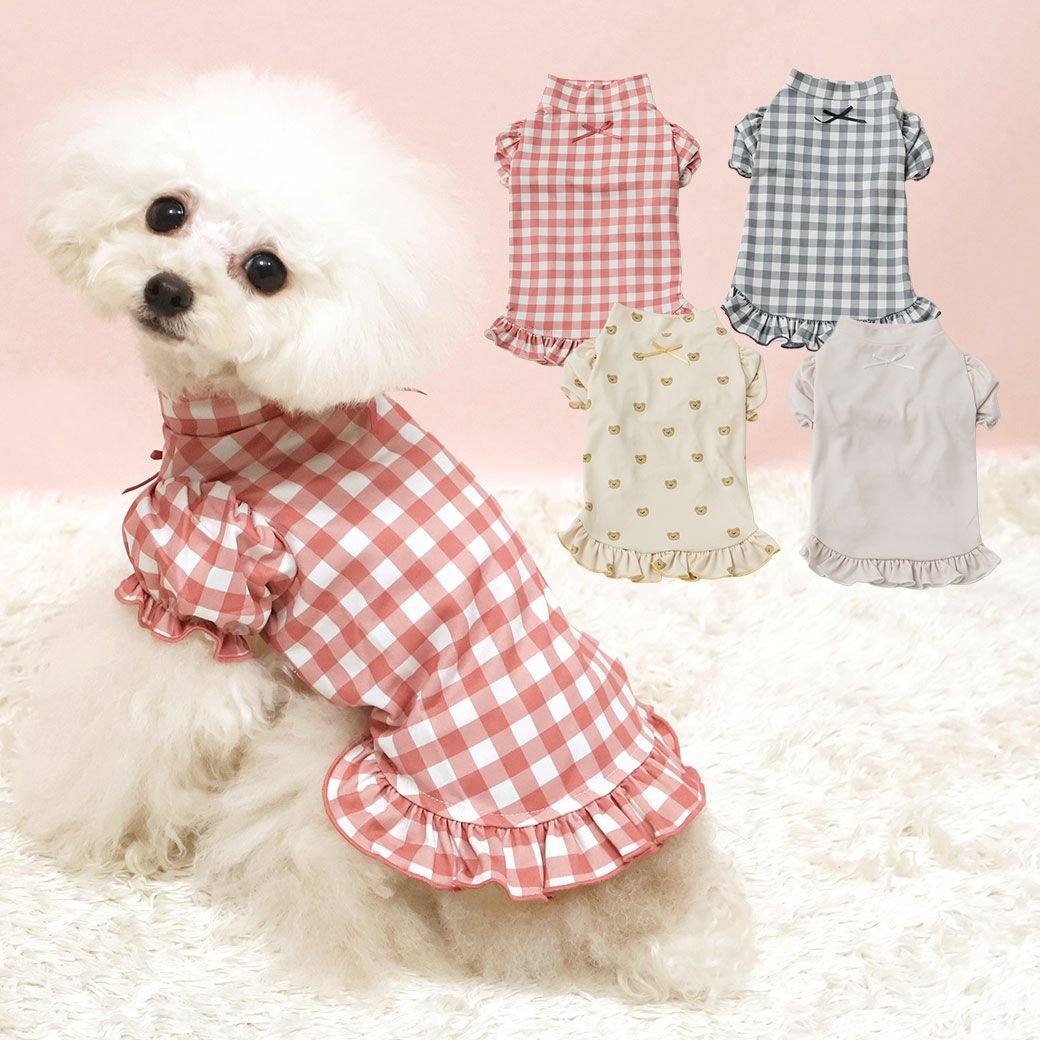 iDog fleur DANON パフスリーブハイネックTシャツ 蓄熱 保温 消臭 抗菌