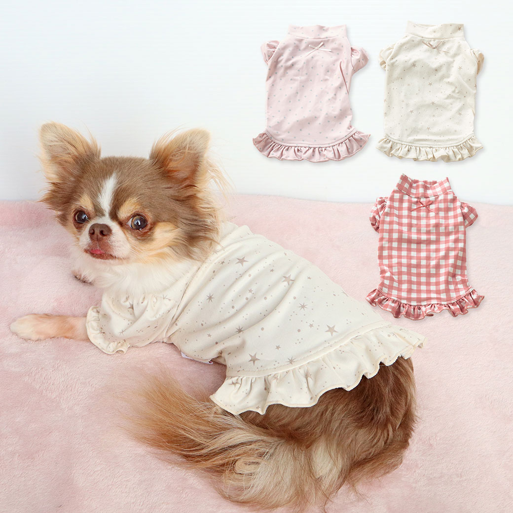 iDogfleurDANONパフスリーブハイネックTシャツダンオンアイドッグ