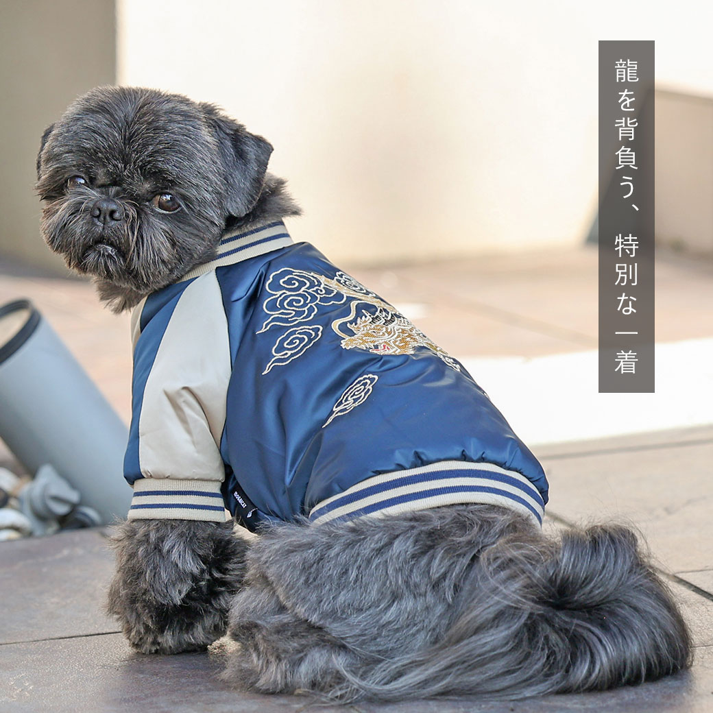 iDogスカジャン風神雷神アイドッグ