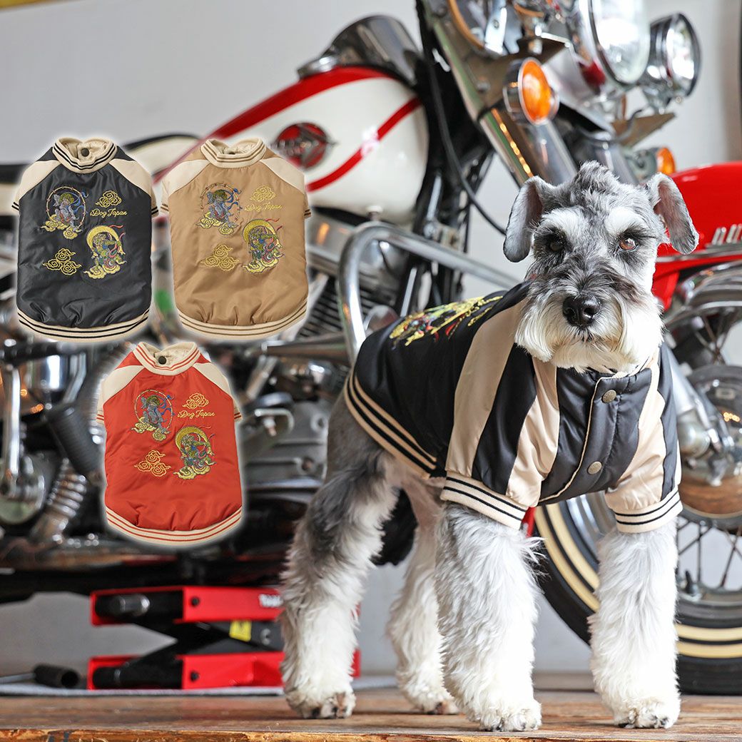 iDog スカジャン 風神雷神