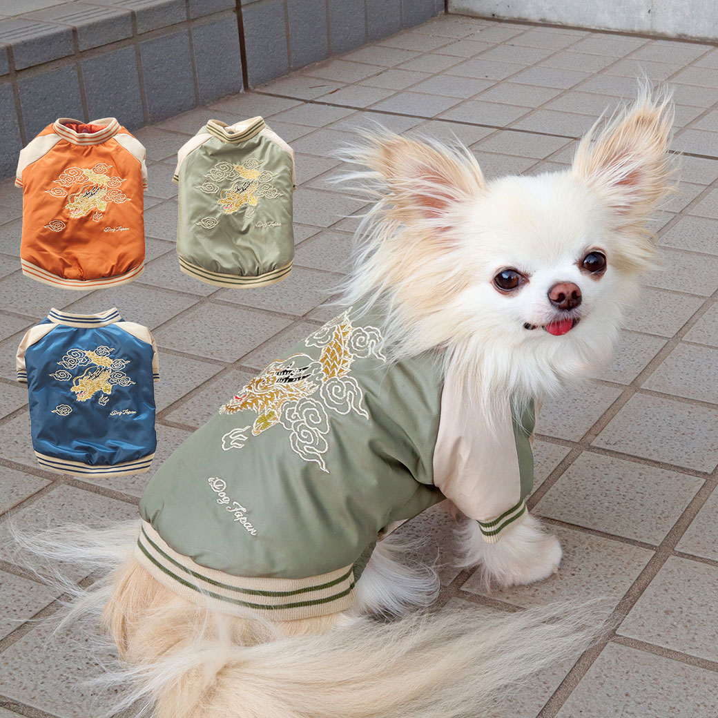iDog スカジャン 風神雷神