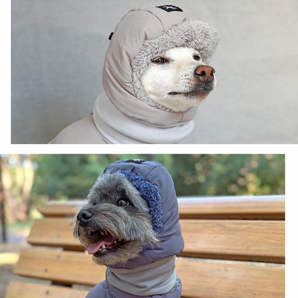 軽くて暖かい中綿入りのスヌード