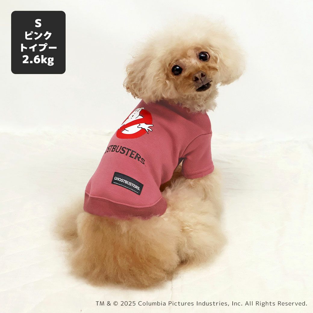 トイプー2.6kg(首20/胴32/丈25cm)のマイちゃんはピンクのSを着用