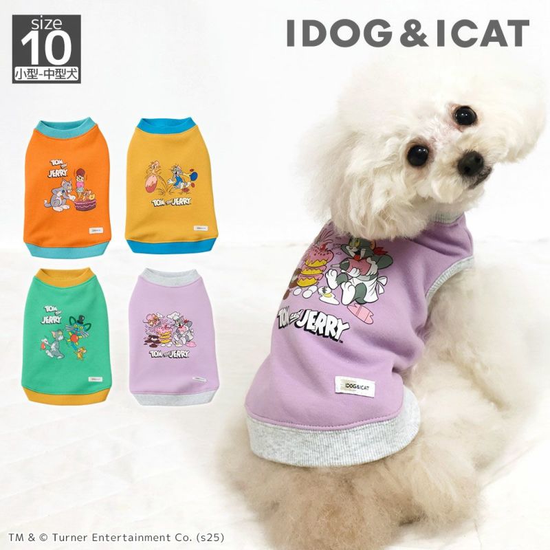 iDogTOMandJERRYあったか裏起毛タンクアイドッグ