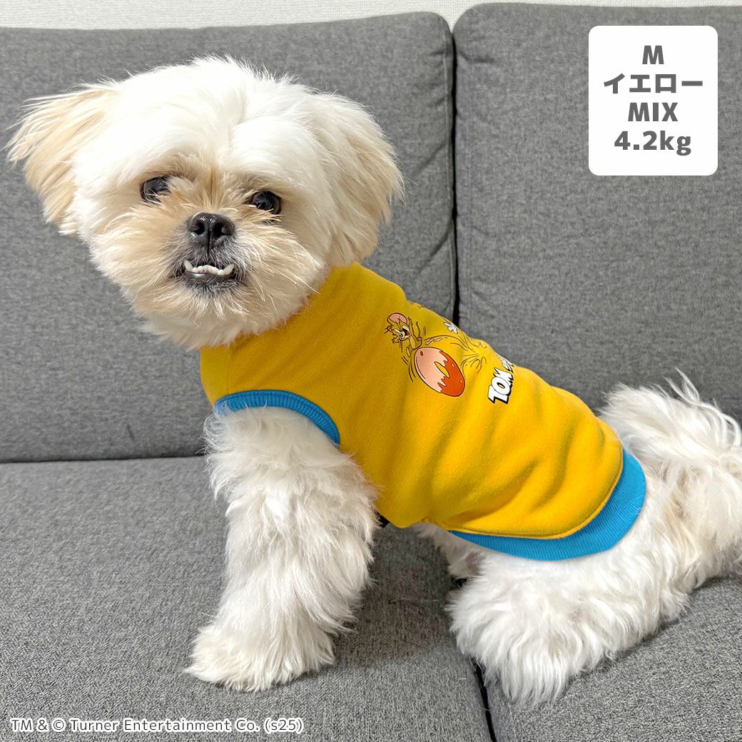 MIX4.2kg(首24/胴38/丈30cm)のとろろくんはイエローのMを着用