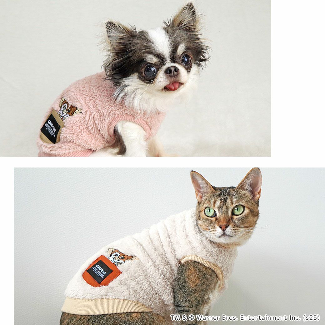 グレムリン大好き！ポケットにギズモが入ったふわふわタンク