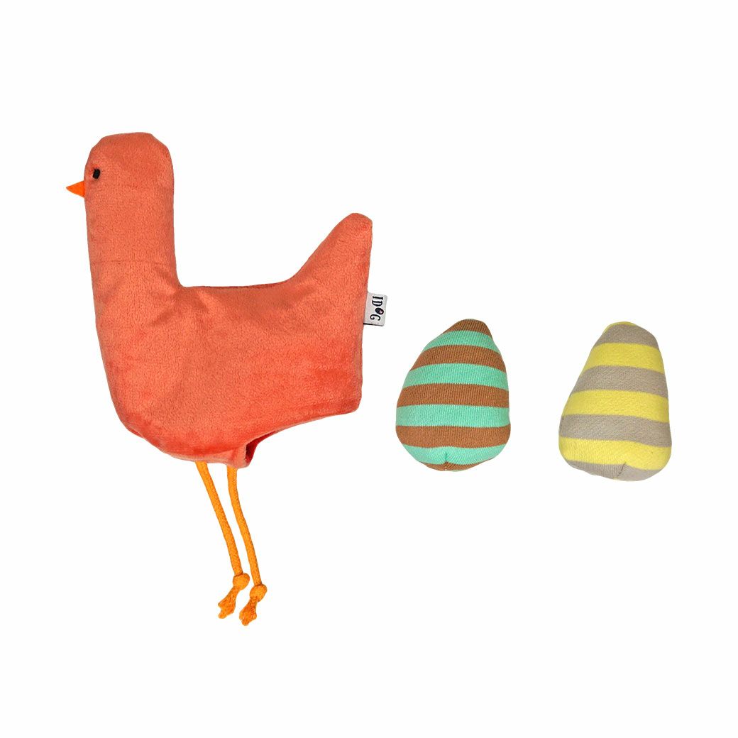 ガチョウと卵が２個セットになったぬいぐるみおもちゃ